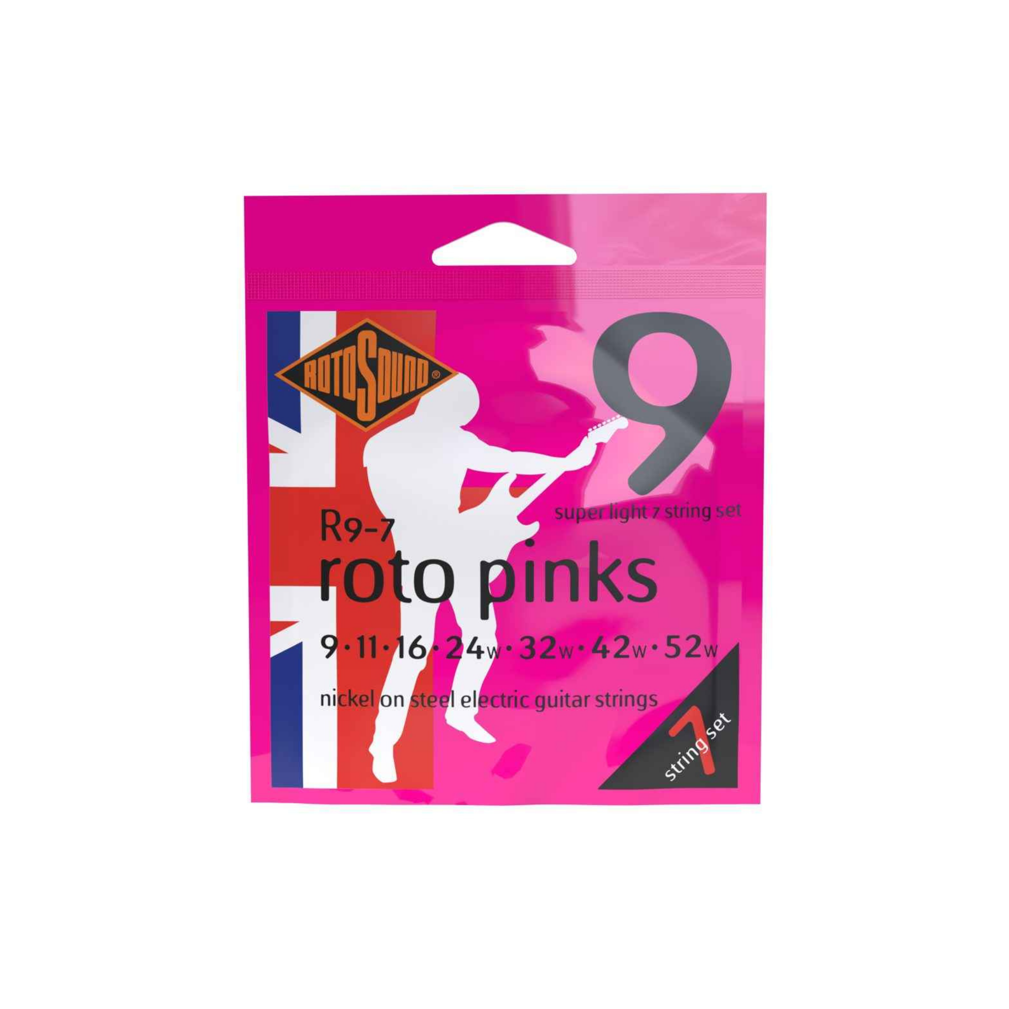 Rotosound Roto Pinks Electric Guitar Strings (7-String Set)